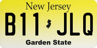NJ license plate B11JLQ