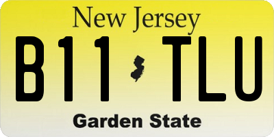 NJ license plate B11TLU