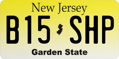 NJ license plate B15SHP