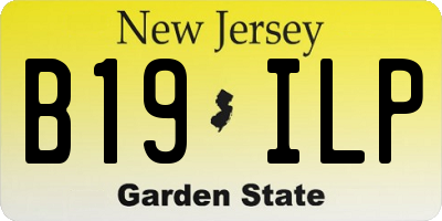 NJ license plate B19ILP