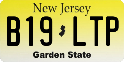 NJ license plate B19LTP