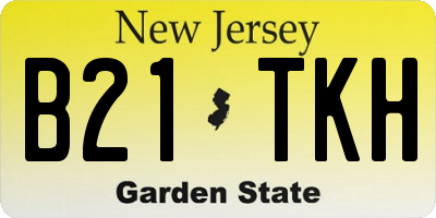 NJ license plate B21TKH