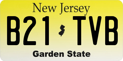 NJ license plate B21TVB