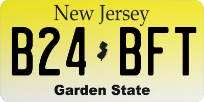 NJ license plate B24BFT
