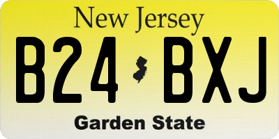 NJ license plate B24BXJ
