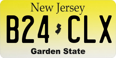 NJ license plate B24CLX