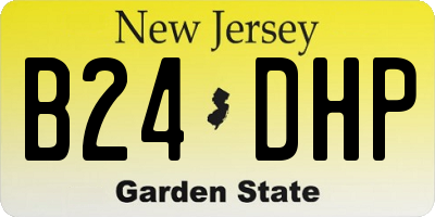NJ license plate B24DHP