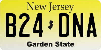 NJ license plate B24DNA