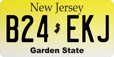 NJ license plate B24EKJ