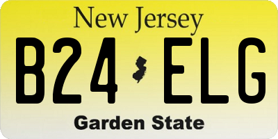 NJ license plate B24ELG