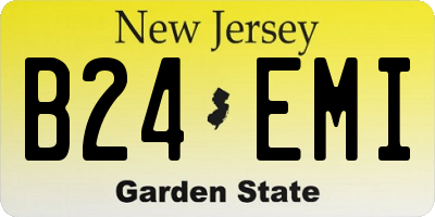 NJ license plate B24EMI