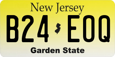 NJ license plate B24EOQ