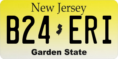 NJ license plate B24ERI