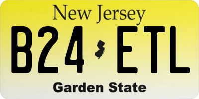 NJ license plate B24ETL