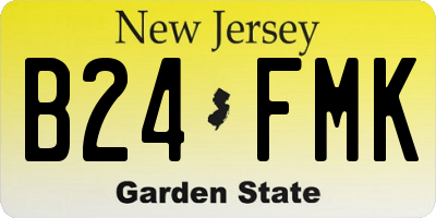 NJ license plate B24FMK