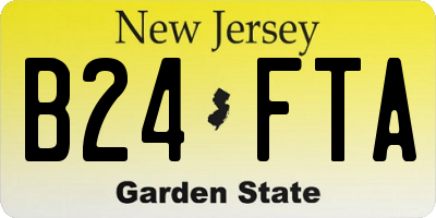NJ license plate B24FTA