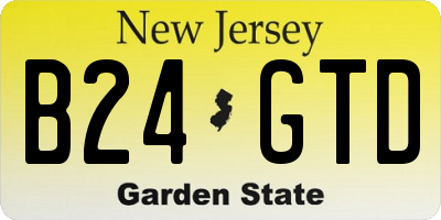 NJ license plate B24GTD