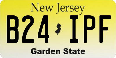 NJ license plate B24IPF