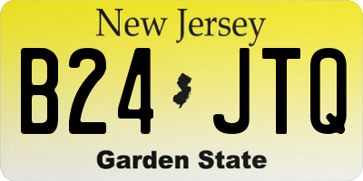 NJ license plate B24JTQ
