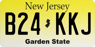 NJ license plate B24KKJ
