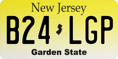 NJ license plate B24LGP