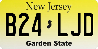 NJ license plate B24LJD