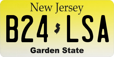 NJ license plate B24LSA