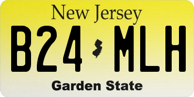 NJ license plate B24MLH
