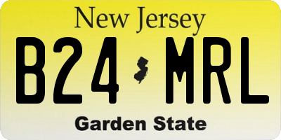 NJ license plate B24MRL
