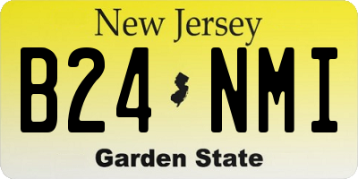 NJ license plate B24NMI
