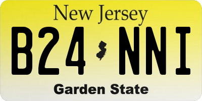 NJ license plate B24NNI