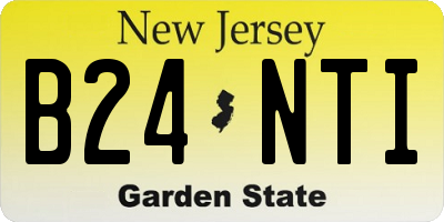 NJ license plate B24NTI