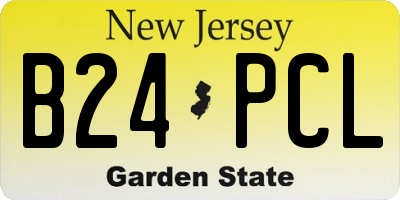 NJ license plate B24PCL