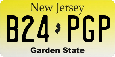 NJ license plate B24PGP