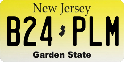 NJ license plate B24PLM