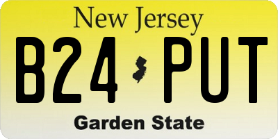 NJ license plate B24PUT