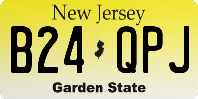 NJ license plate B24QPJ