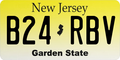 NJ license plate B24RBV