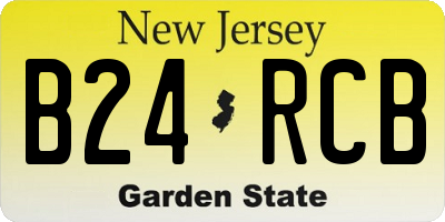 NJ license plate B24RCB