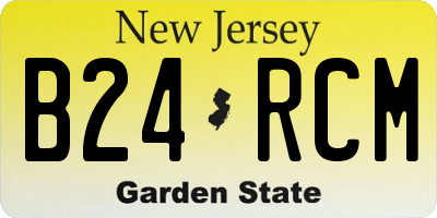 NJ license plate B24RCM