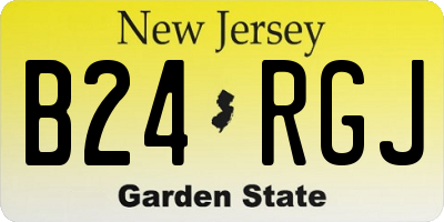 NJ license plate B24RGJ