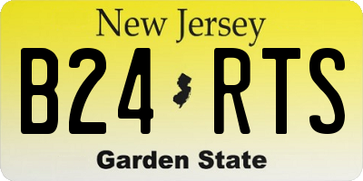 NJ license plate B24RTS