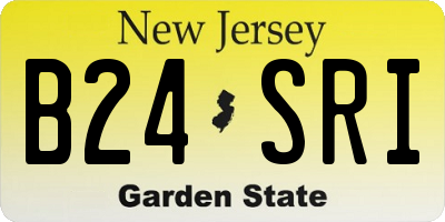 NJ license plate B24SRI
