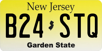 NJ license plate B24STQ