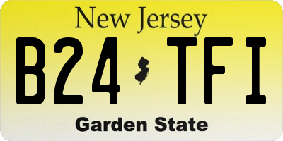 NJ license plate B24TFI
