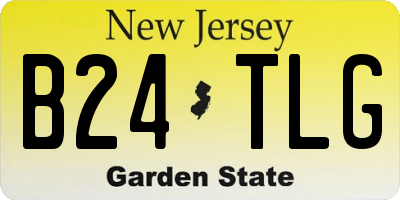 NJ license plate B24TLG