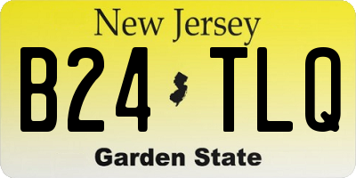 NJ license plate B24TLQ