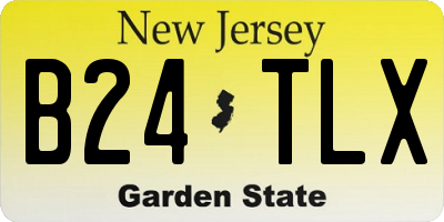 NJ license plate B24TLX