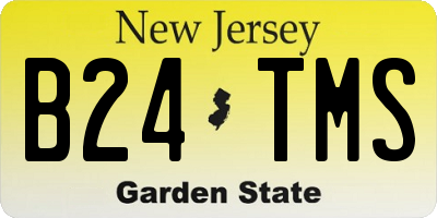 NJ license plate B24TMS