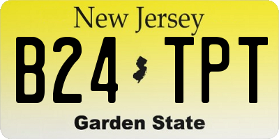 NJ license plate B24TPT